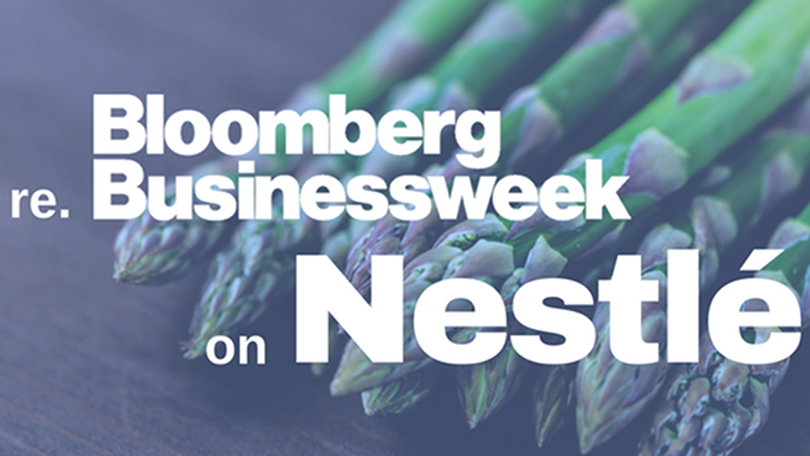 You read Bloomberg’s best summary of Nestlé?